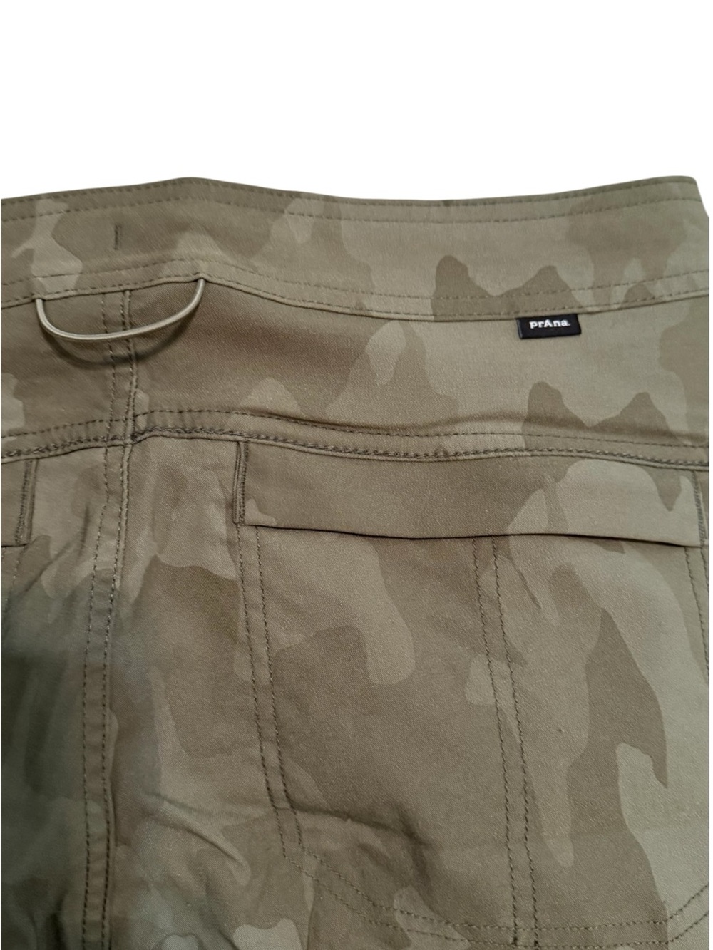 prAna Green Camo Size 6 Cargo Jogger Pants Standard Fit Hiking Outdoor Utility - Picture 4 of 9
